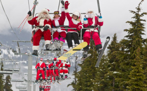 Ski with Santa :: Christmas in Whistler