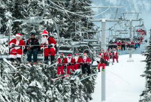 Whistler Christmas Santa Ski