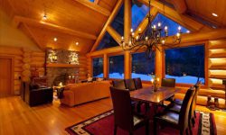 Luxury Log Chalet with Private Hot Tub :: Whistler Creekside Photographs